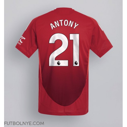 Camiseta Manchester United Antony #21 Primera Equipación 2024-25 manga corta